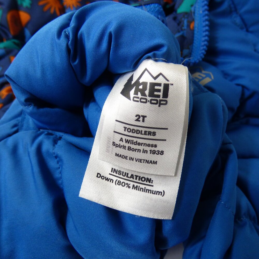 REI Kids' Reversable Down Puffer Coat, Size 2T - Picture 4 of 4